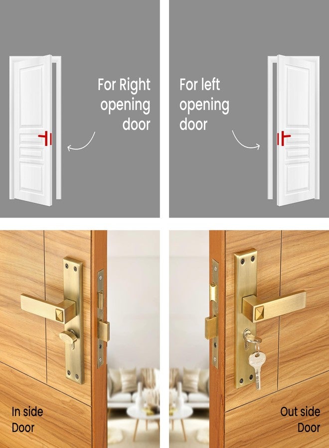 LAPO قفل باب رئيسي من لابو للمنزل، طقم قفل نقر شديد التحمل مع مفاتيح، أسطوانة 60 مم، جسم قفل 45 × 50 مم - مثالي للمنزل، غرفة النوم، المكتب، الفندق (تشطيب عتيق، ضمان 3 سنوات) CY-132 - Image 5